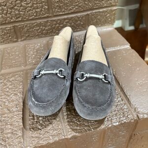 Born Charcoal Suede Loafers
